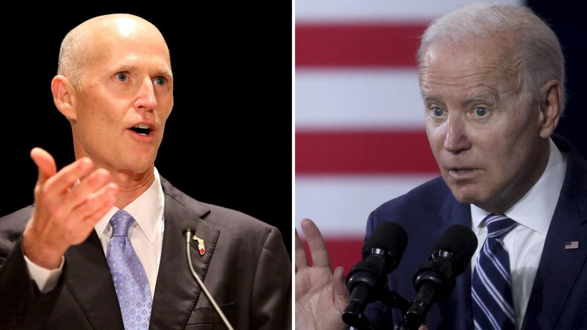 Rick Scott, Joe Biden
